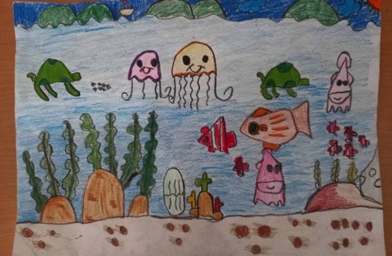 “ท้องทะเลของฉัน” ผลงานเหรียญเงินโดยน้องกัปตัน